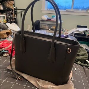 Dagne Dover Signature Black Tote Bag - NEW